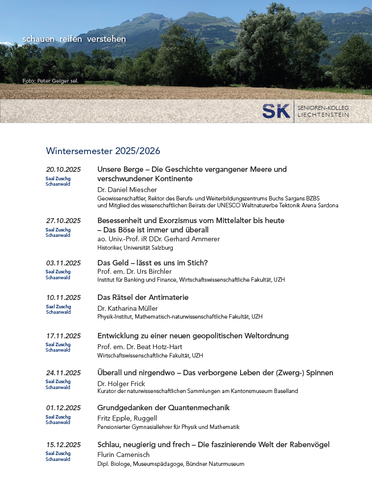 Wintersemester 2025/2026